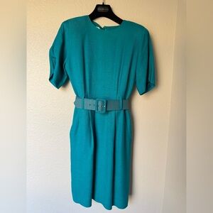 Barrie Pace Ltd. | vintage dress with belt | sz 4